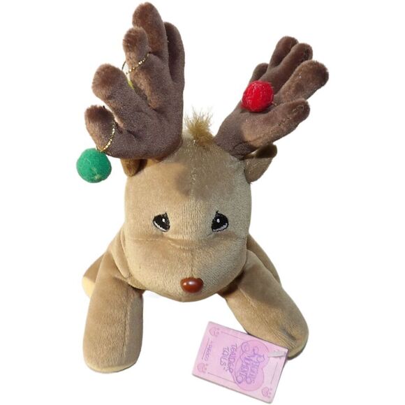 VTG 1998 Precious Moments Tender‎ Tails Reindeer Plush Animal Bean Bag #381969 - Picture 1 of 5